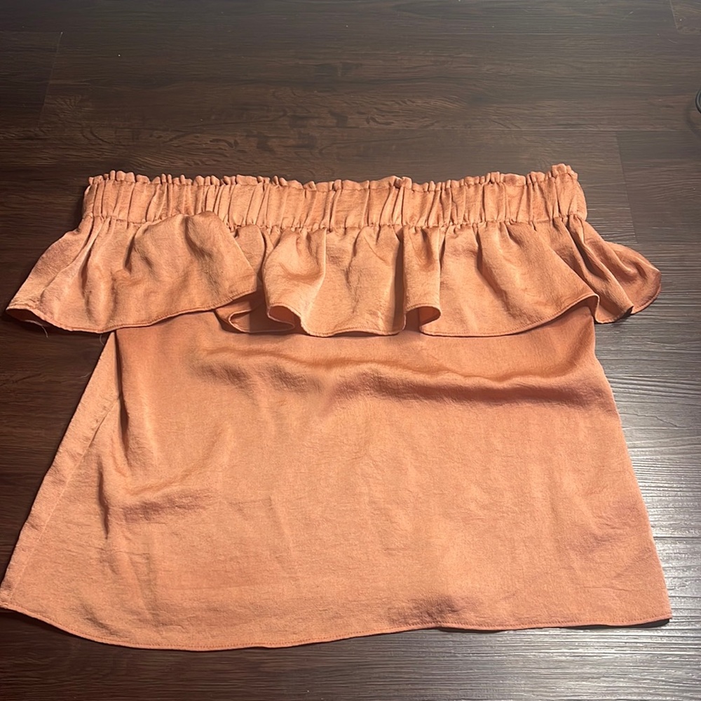 Express off the shoulder Ruffle Blouse